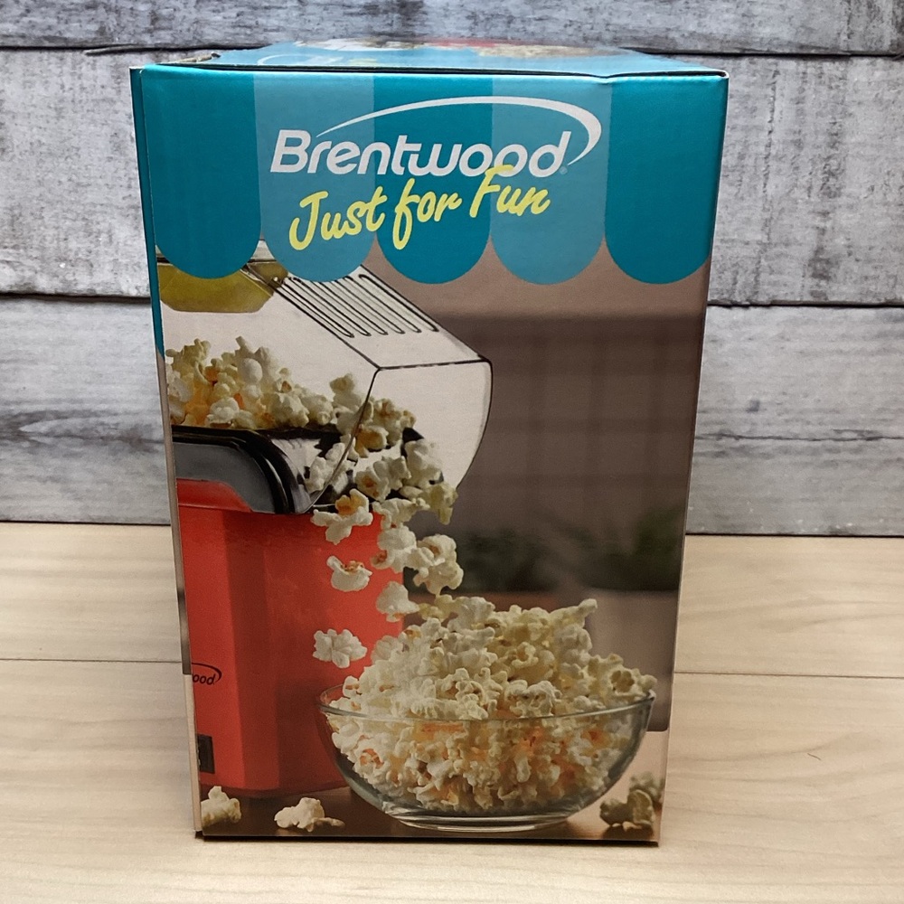 BRENTWOOD PC-486R 8-CUP HOT AIR POPCORN MAKER, RED - Picture 9 of 13